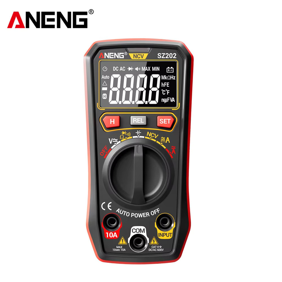 ANENG SZ 202 Digitaler Multimeter-Tester Schwarz für AC/DC-Spannung, Strom, Widerstand, Kondensator und NCV-Messungen mit 4000 Zählungen - Bild 7