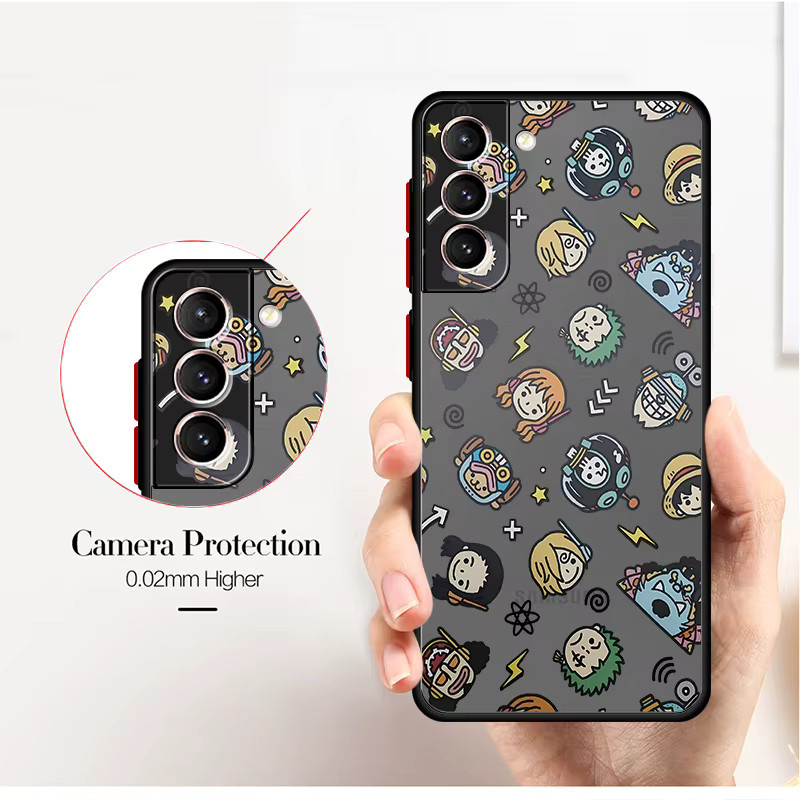 Niedrige Cartoon One Piece Handyhülle für Samsung Galaxy S25 S24 S23 S22 S21 S20 S10 S9 Ultra Plus Edge in Multicolour - Bild 3