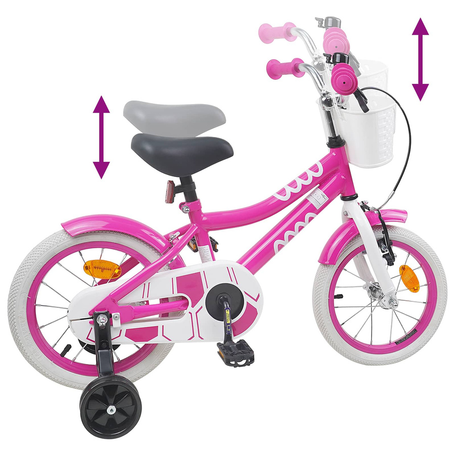 VD Home Furnishing Kinderfahrrad 16 Zoll Rosa - Bild 1