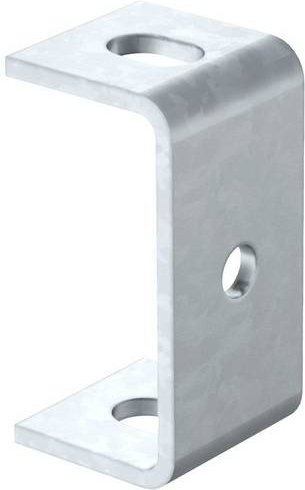 OBO Bettermann Deckenbefestigung aus Metall in Silber, B/T/H: 40 x 40 x 80 mm - Bild 1