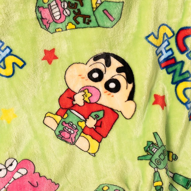 EAKI Flanell-Decke mit Cartoon Crayon Shin Chan Motiv, weiche Samtdecke für Erwachsene - Bild 1