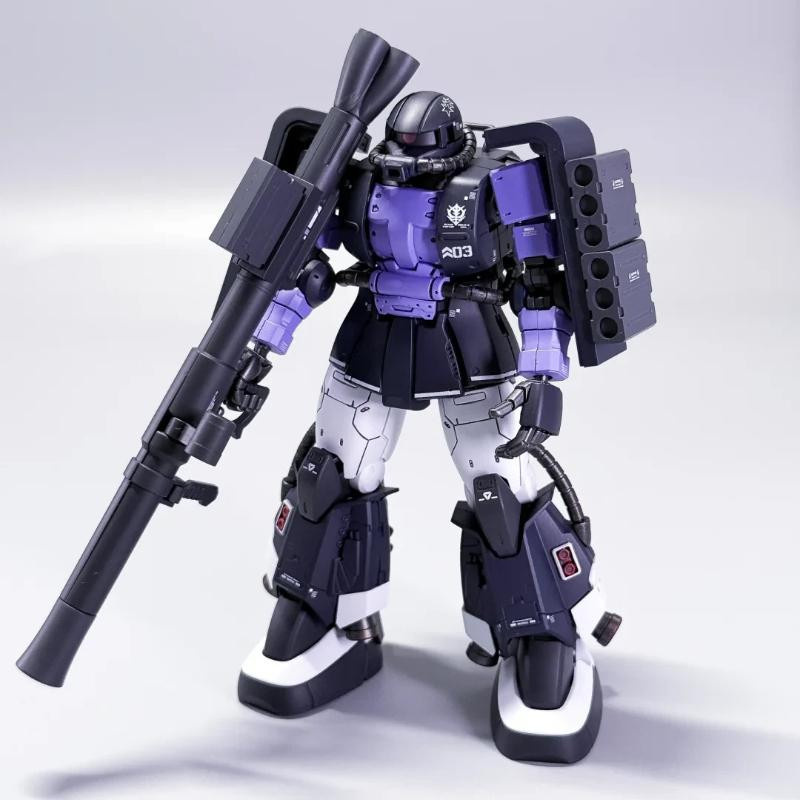 Yiran toy 1 Zaku HG 1/144 Schwarzer Bausatz Actionfiguren - Bild 4