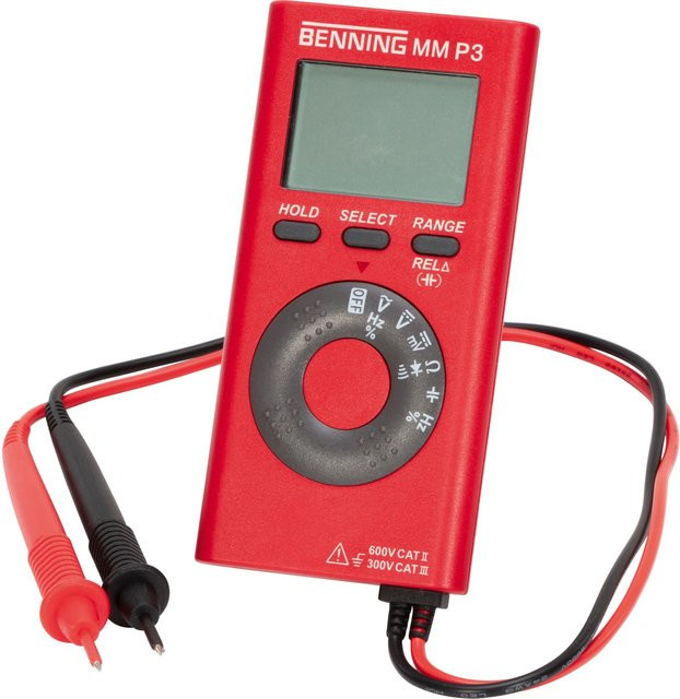 Benning Pocket-Multimeter MM P3 600 V in Rot - Bild 1