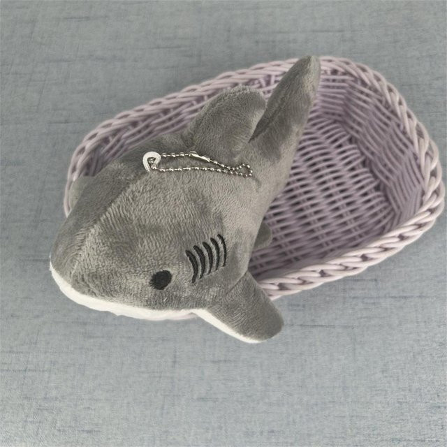 Yiran toy Haifisch Plüsch Schlüsselanhänger, Stofftierpuppe, 16cm, ab 3 Jahren - Bild 1