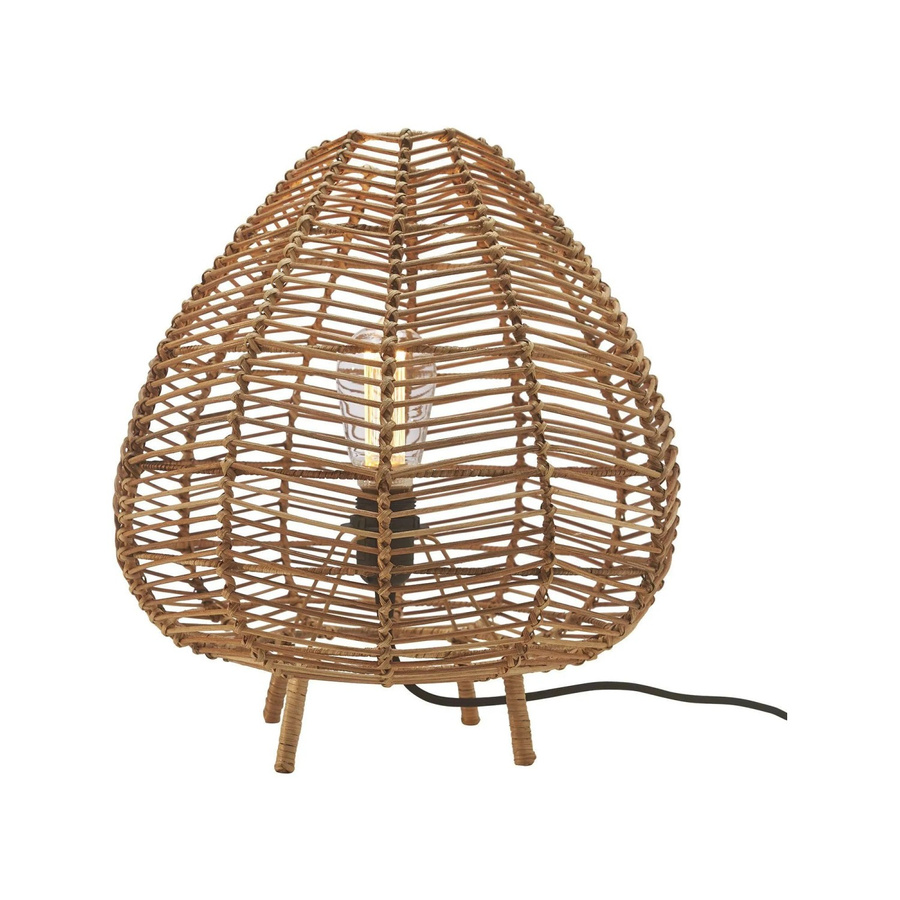 PR Home Nana Tischleuchte aus Naturrattan in Beige und Braun, Höhe: 40,0 cm, Breite: 36,5 cm, Tiefe: 38,5 cm - Bild 2