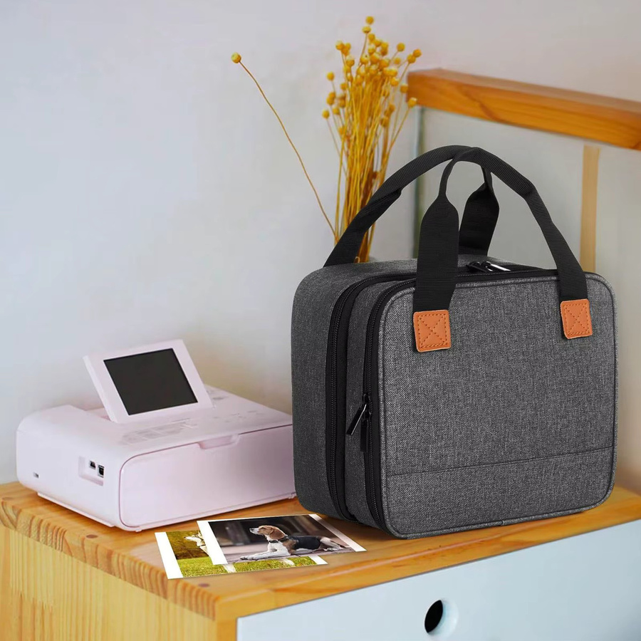 Andoer Fotodrucker-Tasche aus Polyester in Grau mit stabilen Griffen und abnehmbarer Trennwand - Bild 3