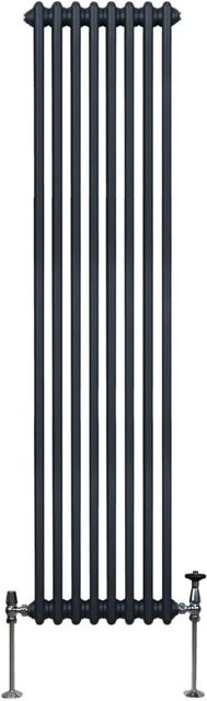 Monstershop Traditioneller 2 Spalten Heizkörper in Anthrazitgrau, Breite: 180 cm, Höhe: 38,2 cm - Bild 1