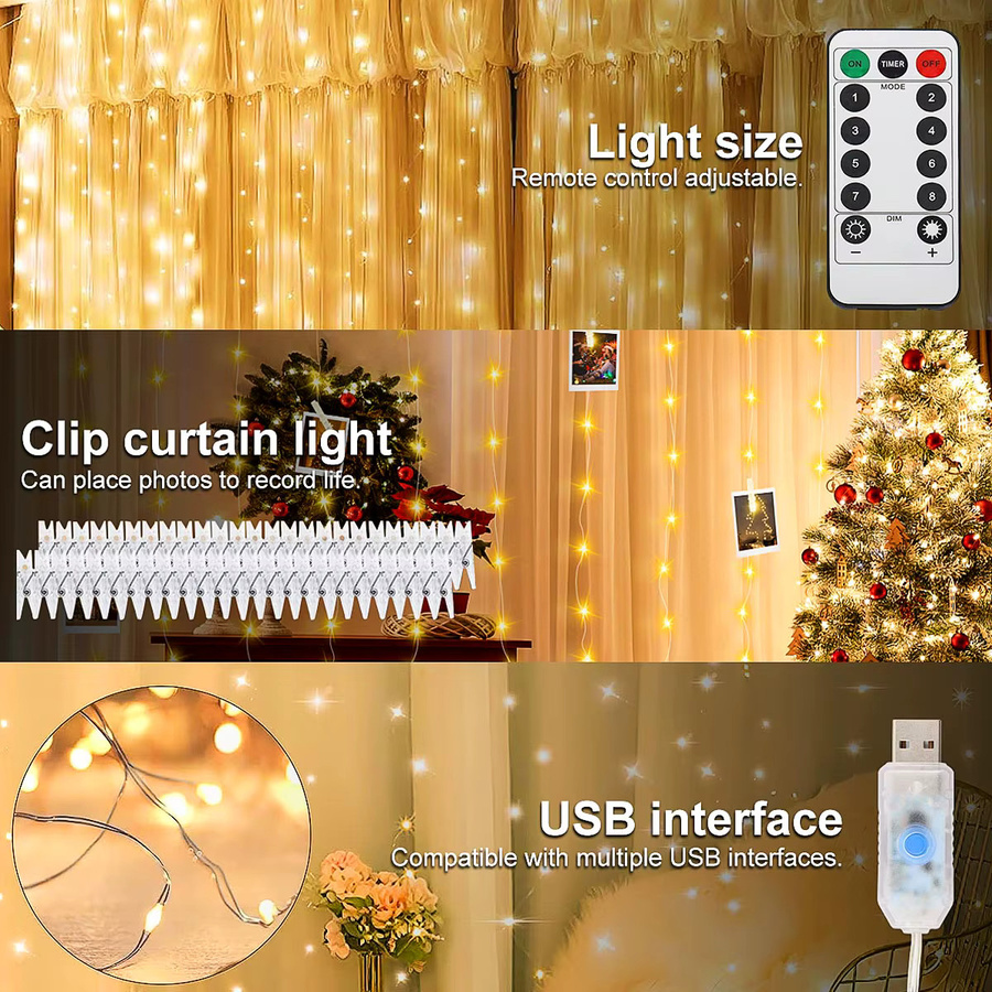 WELPUR LED Foto-Clip-Lichterkette USB-betrieben für Party und Dekoration - Bild 3
