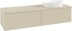 V&B Waschtischunterschrank Antao ohne Frontstruktur in Grau lackiert, B: 160 cm, T: 50 cm - Bild 1