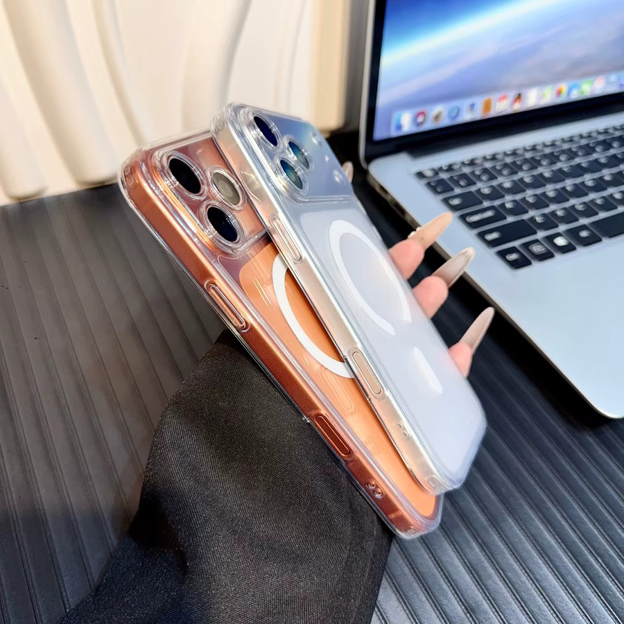 SUNWARD MagSafe Handyhülle aus mattiertem transparentem Glas für iPhone 16 15 14 13 12 Pro Max Plus und iPhone 17 mit kabelloser Ladefunktion - Bild 5