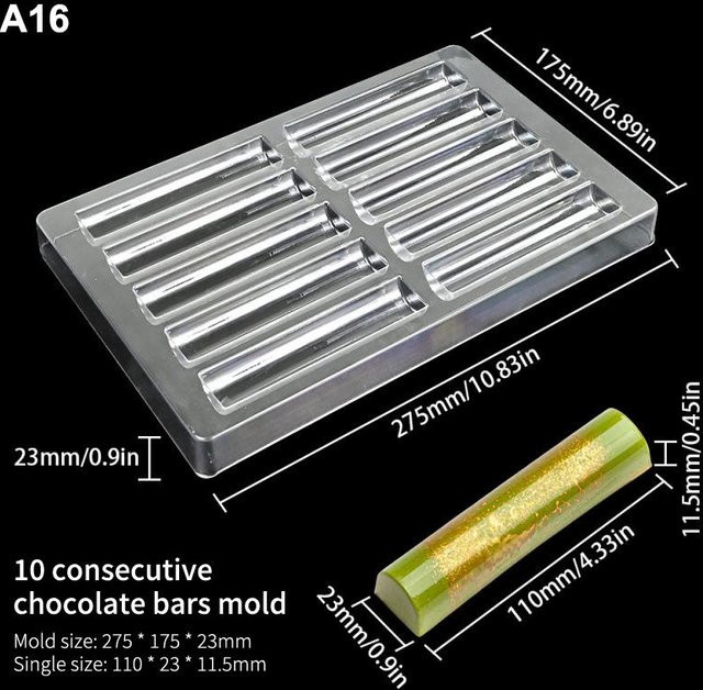 Yummys Runde Schokoladenform aus Polycarbonat, Transparent, 1 Stück - Bild 1