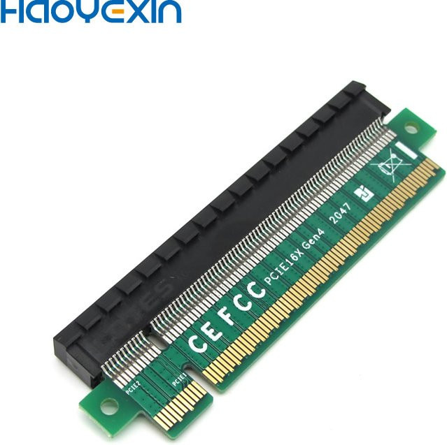 Haoyexin PCI-E 4.0 16x High Speed Riser Grafikkartenadapter in Grün - Bild 1