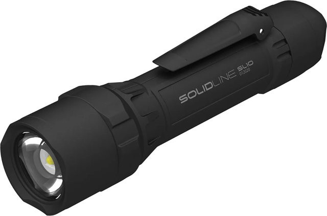 Solidline LED-Taschenlampe SL10 in Schwarz - Bild 1