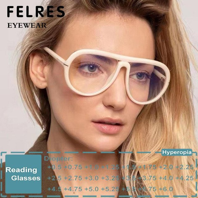 FELRES Lesebrille oval, blau, Vollrand, Kunststoff, Unisex - Bild 1