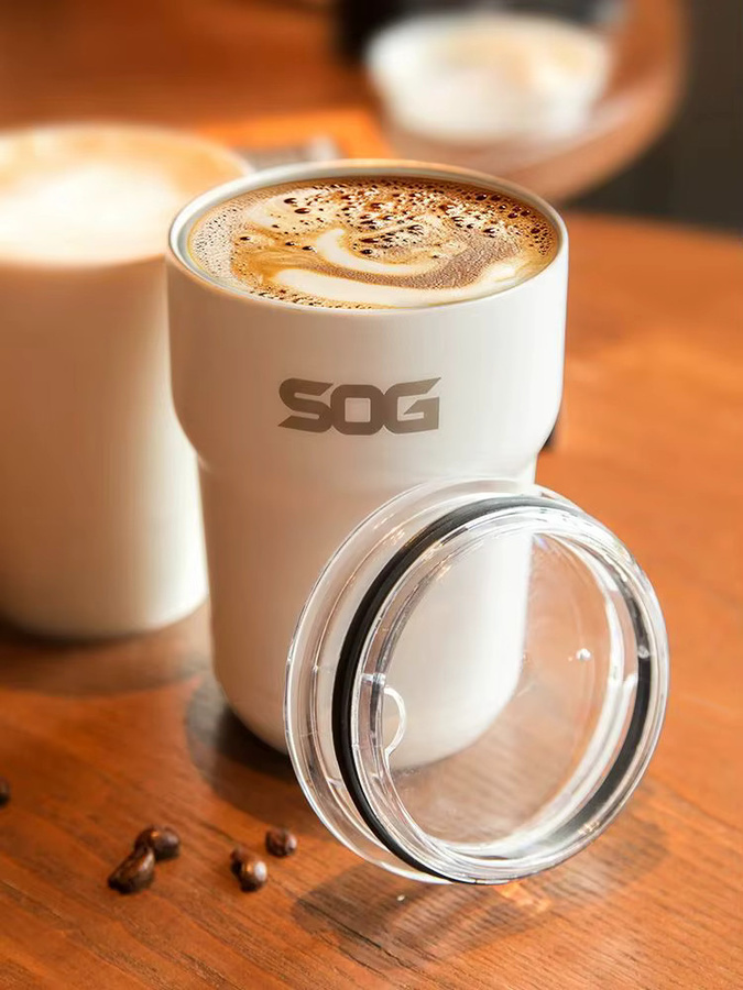 SOG Thermo-Kaffeebecher aus Edelstahl mit Doppelwand-Vakuumisolierung, Silber, 350 ml - Bild 5