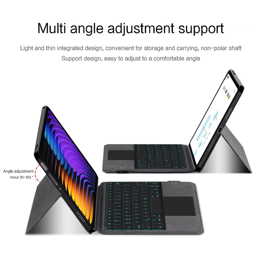 Xiaomi Magic Smart Keyboard Cover mit Touchpad und Hintergrundbeleuchtung für Xiaomi Pad 7 Pro, MiPad 7, Mi Pad 8 Pro und MiPad 8 11,2 Zoll in Schwarz - Bild 3