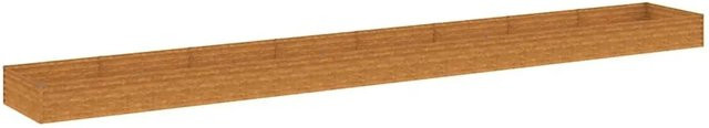 DELUKE Hochbeet AKSEL aus Cortenstahl in Braun-antik, unten offen, B/T/H: 770 x 100 x 36 cm - Bild 1