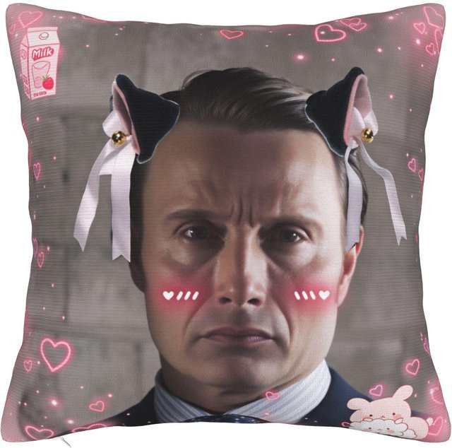 JMG Clothing Mads Mikkelsen Hannibal Kissenbezug, Mehrfarbig, B/H: 45 x 45 cm - Bild 1