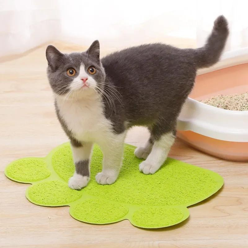 Wasserdichte Katzenstreu-Matte von Yiran Furniture in Hellrosa, B/T: 30 x 40 cm - Bild 2