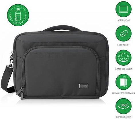 4Smarts Notebook Tasche für 16 Zoll in Schwarz - Bild 1
