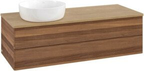 V&B Waschtischunterschrank Antao mit Beleuchtung, Farbe Eiche Honig, B/T/H: 120 x 50 x 36 cm - Bild 1