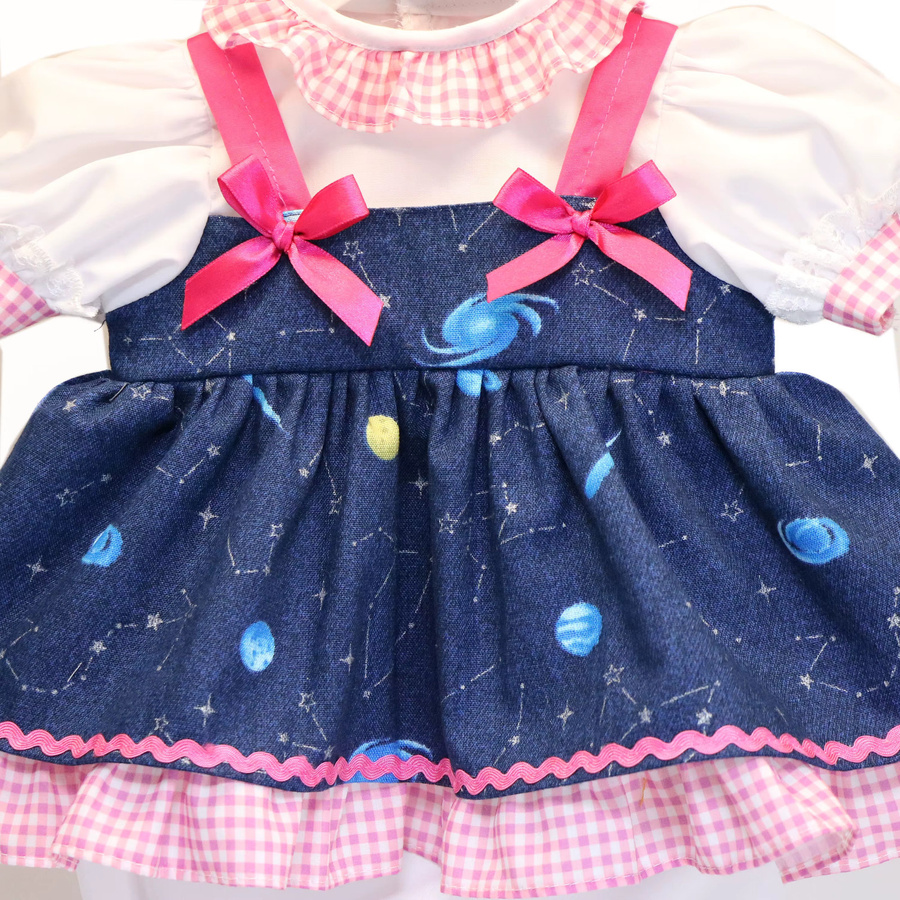 Ying Huan Mei Puppenkleid-Outfit Galaxy-Print, Weltraum, Zubehör - Bild 2