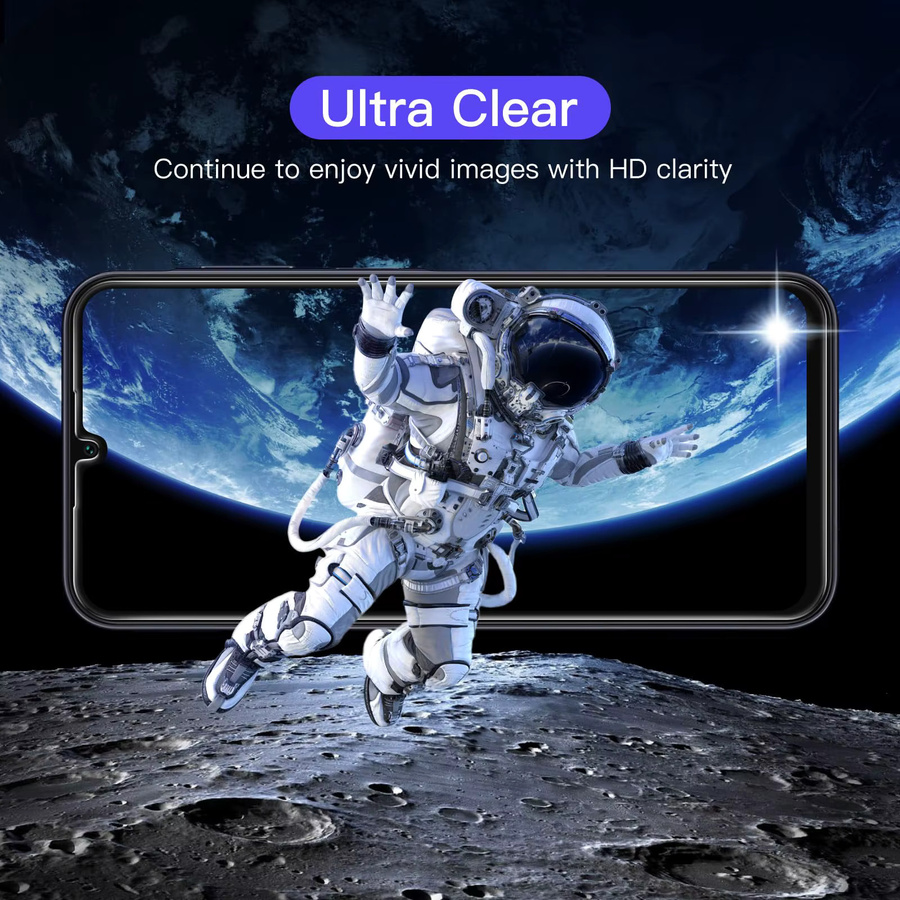 Samsung Galaxy A15 A16 A14 A13 A12 A11 4G 5G Displayschutzfolie aus gehärtetem Kristallglas, transparent - Bild 3