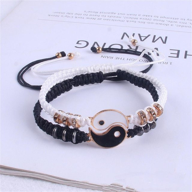 Fashion Maker 2 Armband, Yin Yang, Kordelarmband, gray, Unisex - Bild 1
