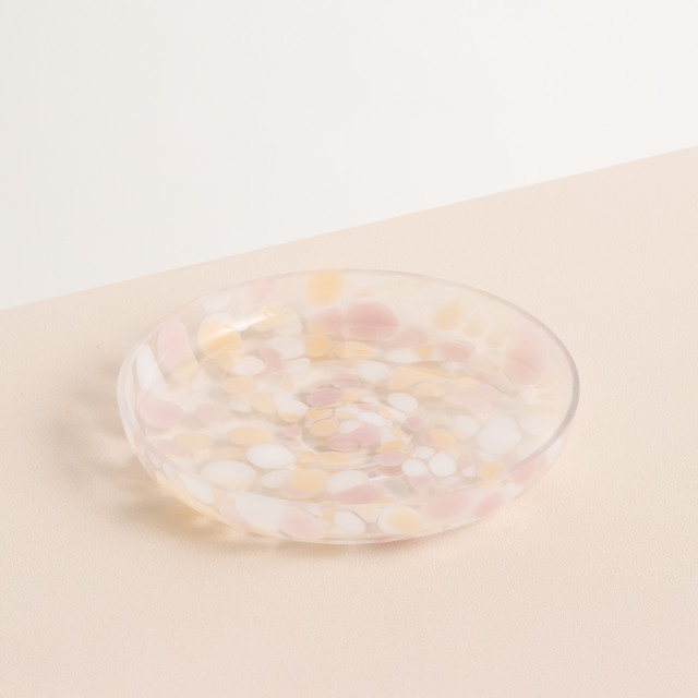 Glasschale Konfetti von BLUME2000 in Rosa, Weiß und Hellpink - Bild 1