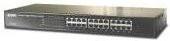 PLANET GSW-2401 Unmanaged Switch mit 24 Ports 10/100/1000 Mbit/s Desktop in Schwarz und Blau - Bild 1