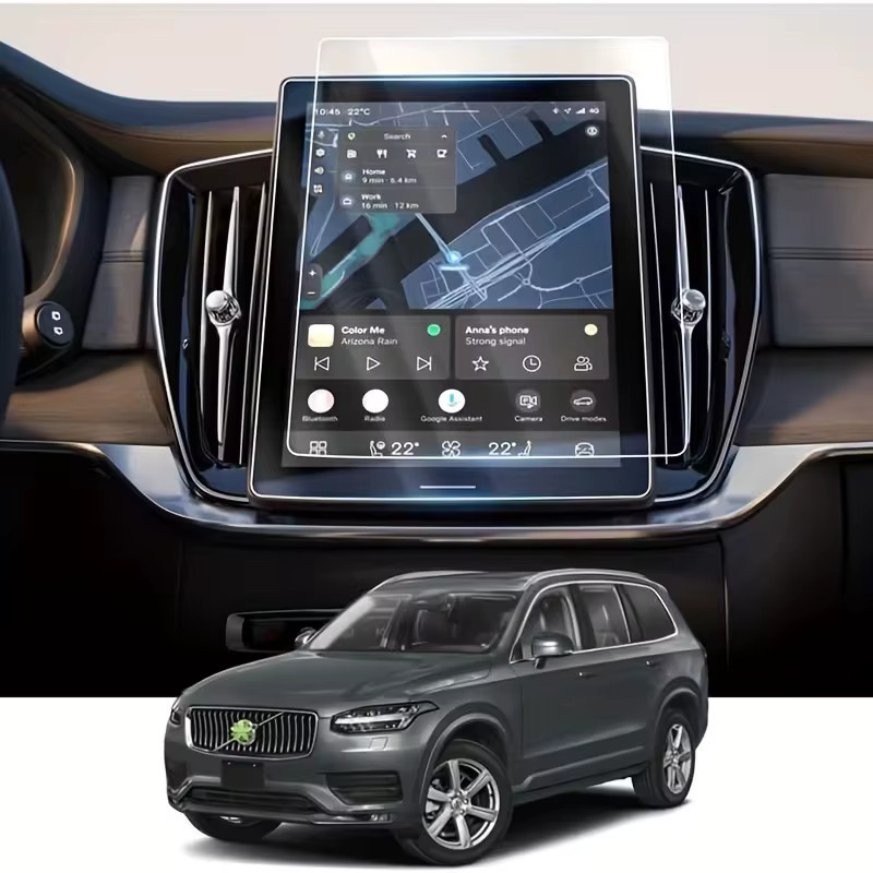 KUNGKIC Displayschutzfolie aus gehärtetem Glas für Volvo XC 90 2025 2026 und XC60 2026, 11,2 Zoll, transparent - Bild 4