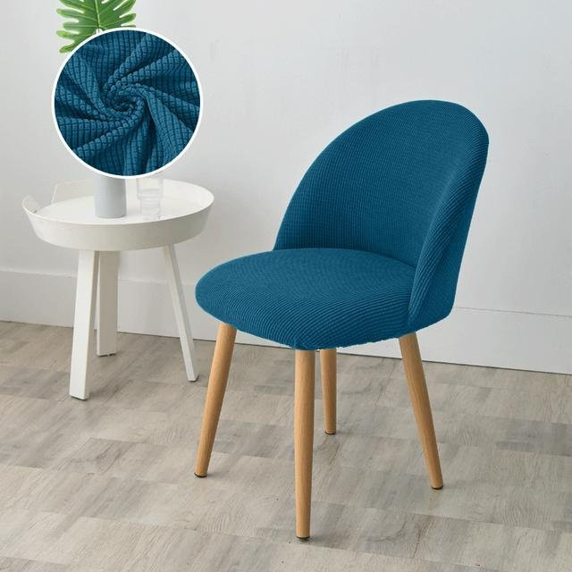Lellen Entenschnabel-Stuhlbezug aus Polar-Fleece in Blau, elastischer Sesselbezug im skandinavischen Design - Bild 1