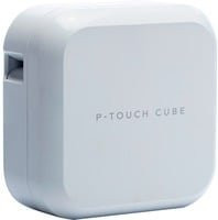 Brother P-touch CUBE Plus Beschriftungsgerät in Weiß mit Bluetooth und USB-C für Etiketten von 3,5 bis 24 mm, B: 67 mm, T: 128 mm, H: 128 mm - Bild 1