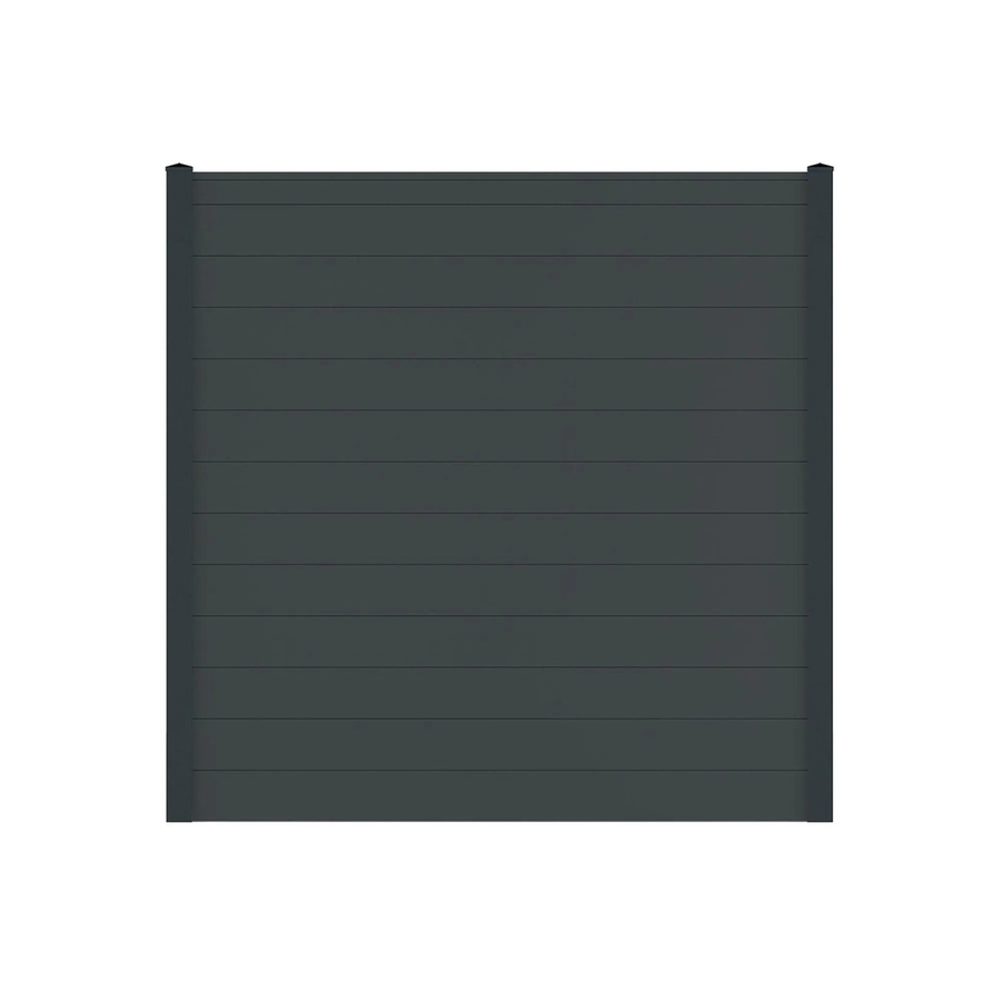 Vidual Sichtschutzzaun Snap 140 aus Aluminium in Anthrazit, blickdicht, zum Aufdübeln, Höhe: 175 cm, Breite: 31,91 m - Bild 2