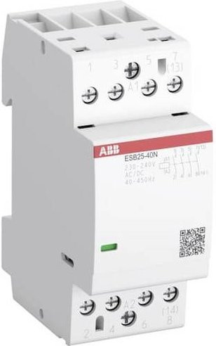 ABB ESB25-31N-02 M0231 Installationsschütz mit 3 Schließern und 1 Öffner, 25A, Weiß, 6er Pack - Bild 1