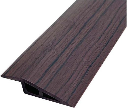 Selbstklebende PVC Boden Übergangsleiste als rutschfeste Schwelle Rampe in Braun, Länge: 100 cm, Höhe: 1 cm - Bild 1