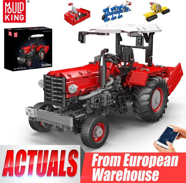 Mould King 17064 Technisches Auto, RC Motorisierter Landwirtschaftlicher Traktor, Baustein-Set, ab 14 Jahren - Bild 1