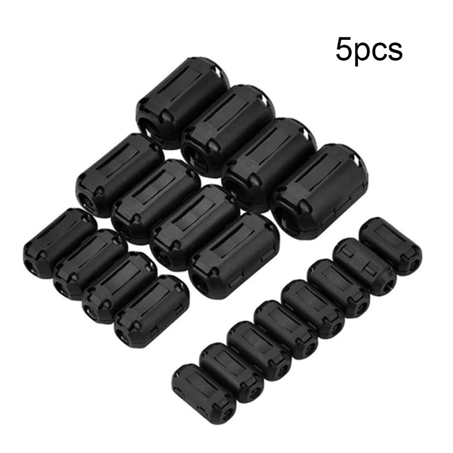 VIBRATITE Ferrit-Ringkern-Clip-Set zur RFI-Rauschunterdrückung mit 3,5 mm, 5 mm und 7 mm Durchmesser für Kabel und Verdrahtung - Bild 3