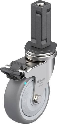 Blickle Edelstahl-Apparate-Lenkrolle LRXA-TPA 75KFD-FI-EXV03 in Silber, Rad-Durchmesser: 75 mm, Tragfähigkeit: 75 kg - Bild 1