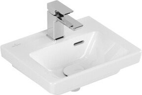 Villeroy & Boch Handwaschbecken Subway 3.0 aus Keramik, rechteckig, weiß, mit Überlauf, B: 37 cm, T: 30,5 cm - Bild 1