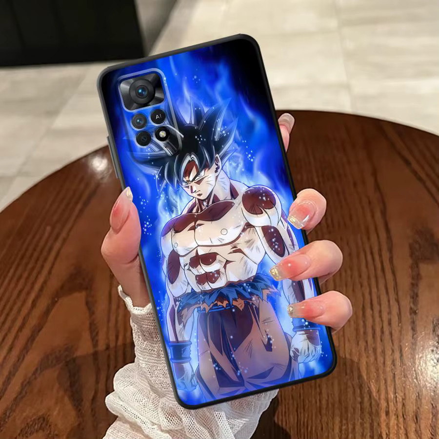Dragon Ball Super Saiyajin 3D Handyhülle für Xiaomi Redmi Note 13 14 Pro Plus 9 10 11 12 Pro 10S in Schwarz und Multicolour - Bild 3