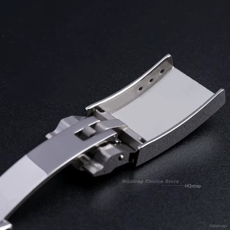 HQstrap Schnalle für Uhrenarmband-Verschluss, Edelstahl, Silber, Unisex - Bild 4