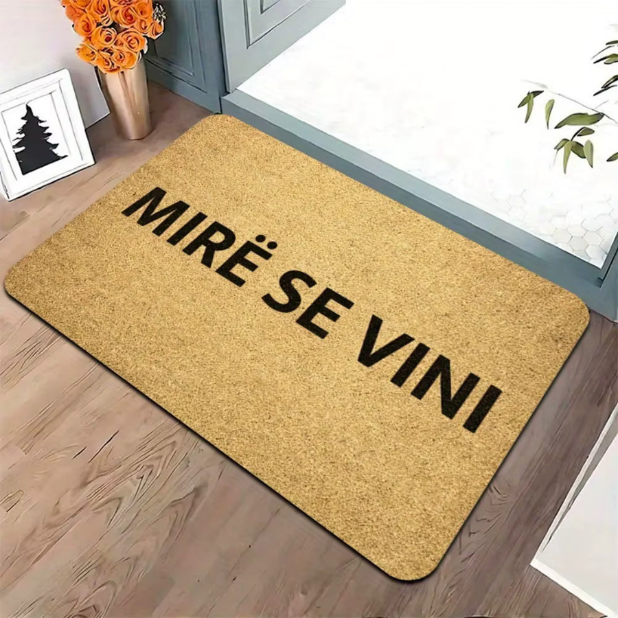 VIKAMA MIRE DE VINI Albanische Fußmatte, beige, rutschfest und wasserabsorbierend, B/T: 60 x 40 cm - Bild 2