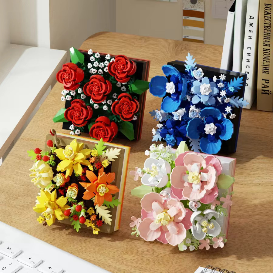 Kmoist Blume Display Rack, Micro Baustein, Sukkulenten, 3D Modell - Bild 2