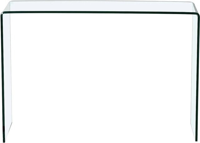Vente-unique Konsolentisch Alonzo aus Sicherheitsglas in Transparent, Breite: 110 cm - Bild 1