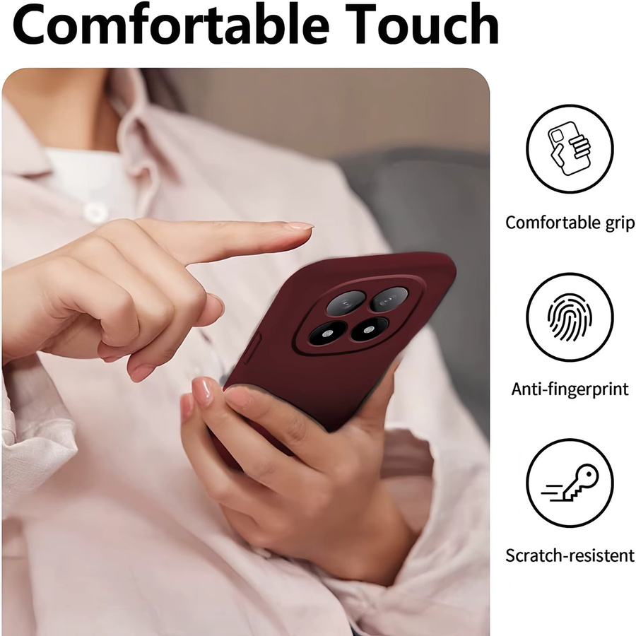 Stoßfeste Silikon Handyhülle für Xiaomi Redmi Note 14 Pro, Note 14, Note 13 Pro und Note 13 in Rot - Bild 4