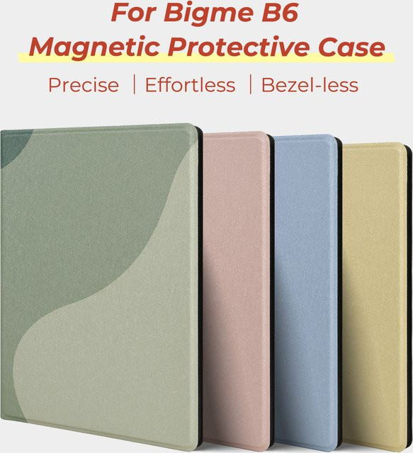 Twosheep Smart Folio Cover-Hülle für Bigme B6 Case 6 Zoll mit magnetischer Befestigung und automatischer Schlaf-Wach-Funktion in einfarbigem Design - Bild 1