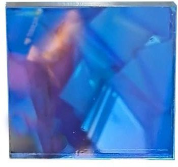 Full in Love House Set aus 200 irisierenden holografischen Acrylquadraten in Multicolour für DIY-Bastelarbeiten - Bild 1