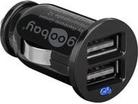 Goobay Dual USB-KFZ-Ladegerät 2.4A in Schwarz - Bild 1