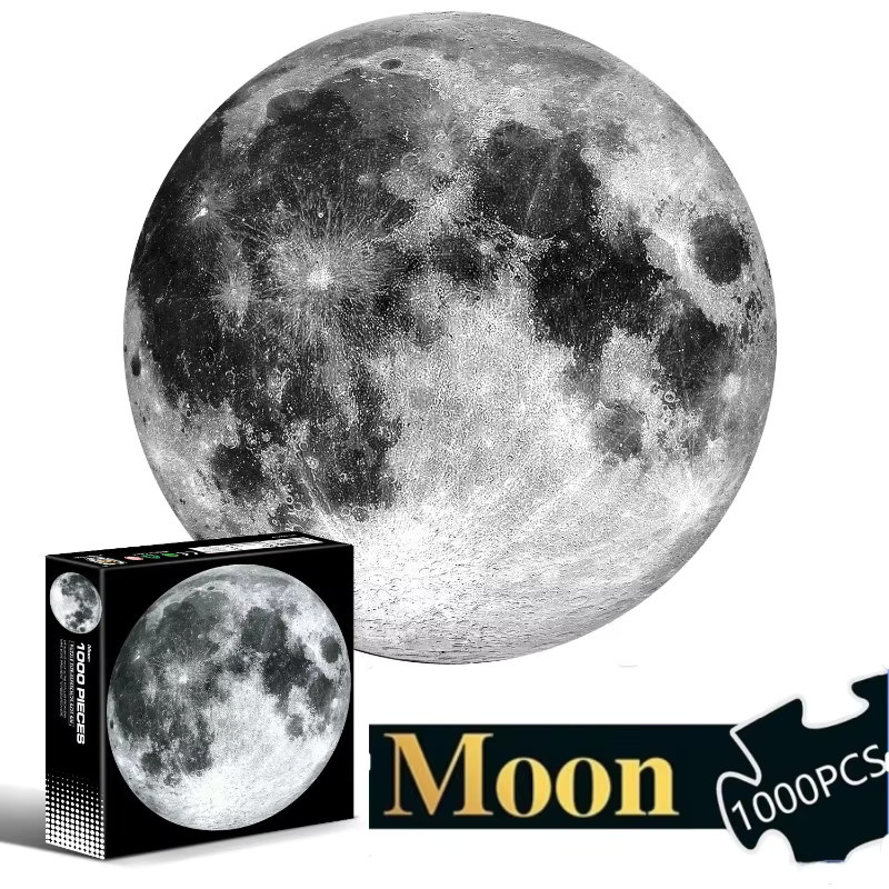 soulbao Puzzle Planet Mond Erde, Puzzlespiel, 1000 Teile, Weltraum - Bild 4
